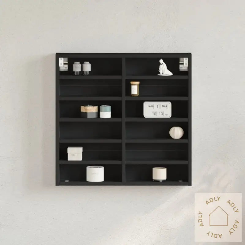 Hyller Svart 60X8,5X58 Cm Konstruert Tre