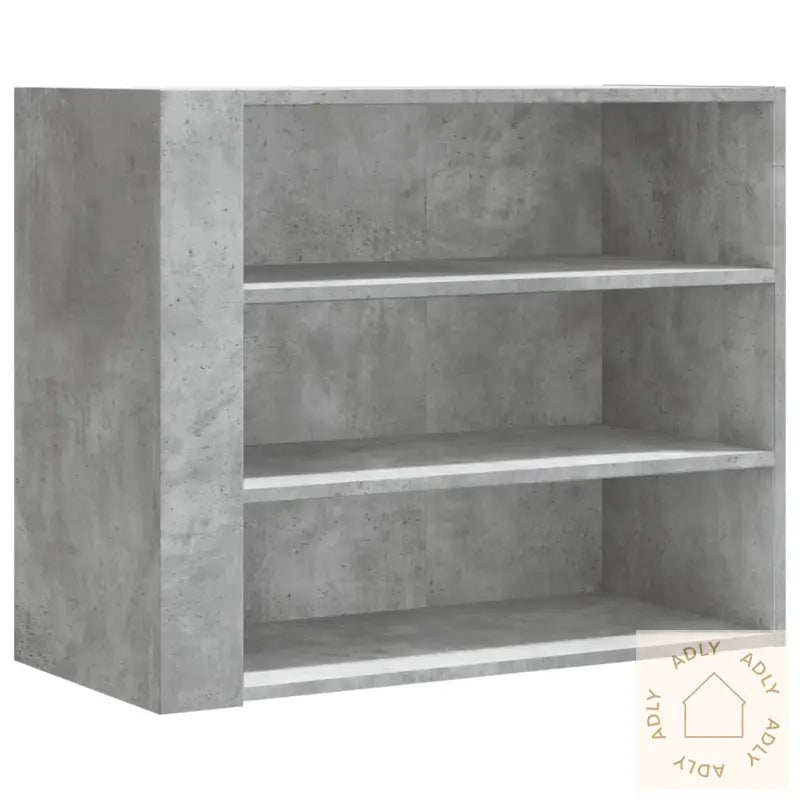 Veggskap Betonggrå 75X35X60 Cm Konstruert Tre
