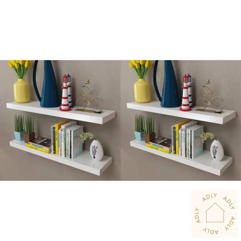 Vegghyller 4 Stk Hvit 80 Cm