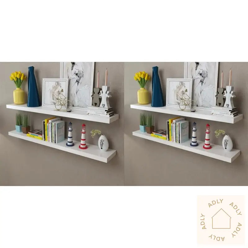 Vegghyller 4 Stk Hvit 120 Cm