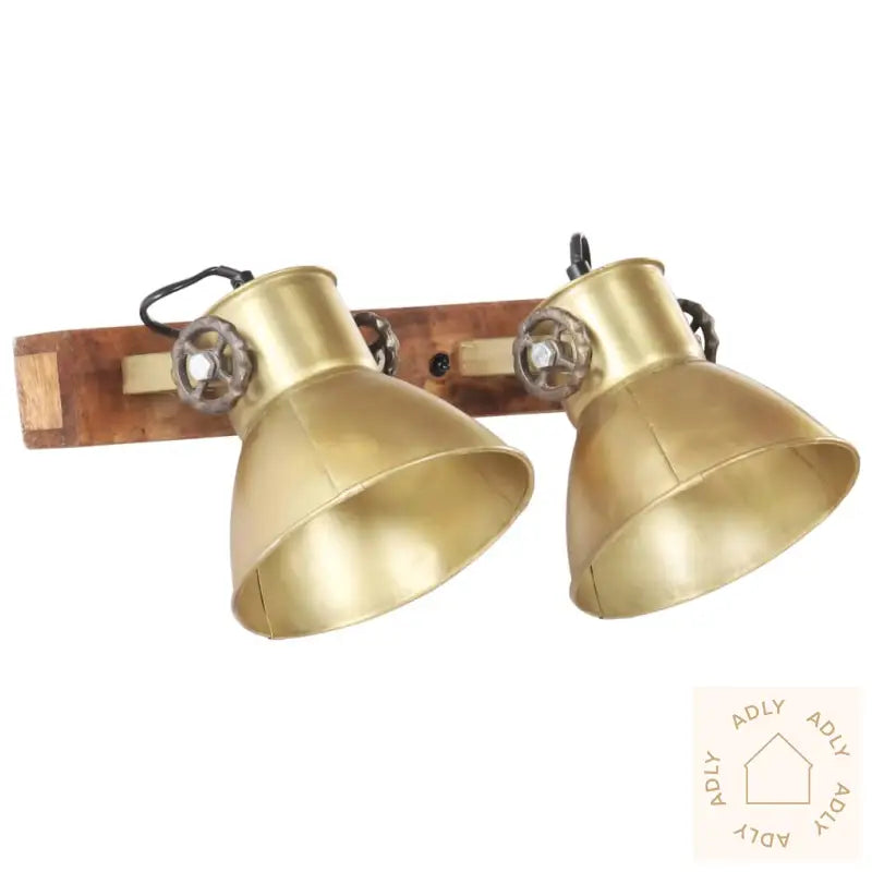 Industriell Vegglampe Messing 45X25 Cm E27