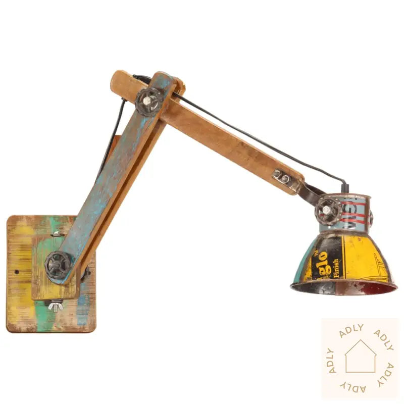 Vegglampe I Industriell Stil Flerfarget Rund E27