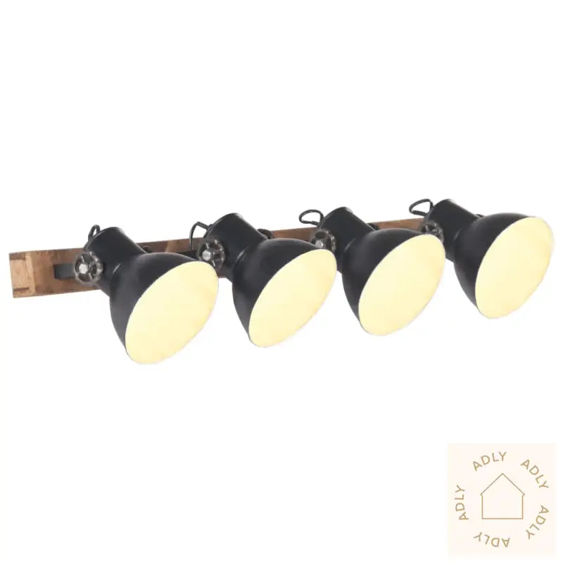 Industriell Vegglampe Svart 90X25 Cm E27