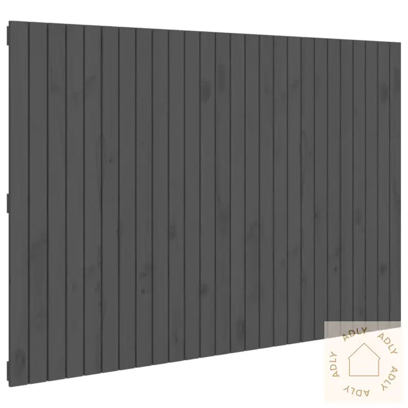 Veggmontert Sengegavl Grå 166X3X110 Cm Heltre Furu
