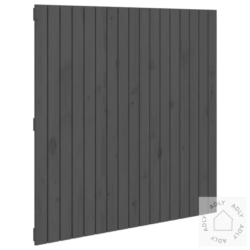 Veggmontert Sengegavl Grå 108X3X110 Cm Heltre Furu