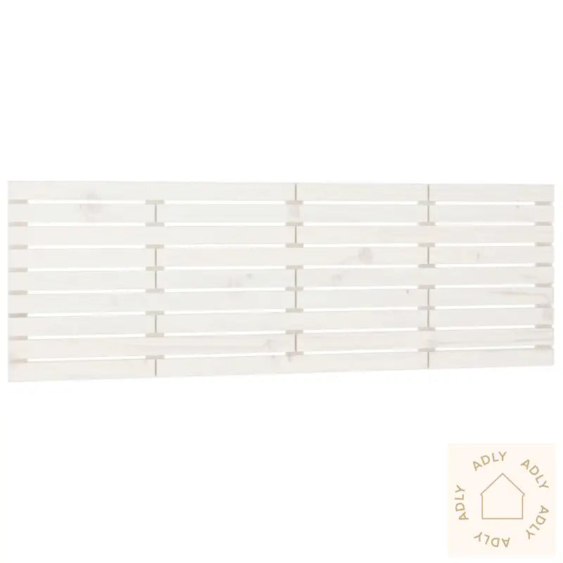 Veggmontert Sengegavl Hvit 166X3X63 Cm Heltre Furu
