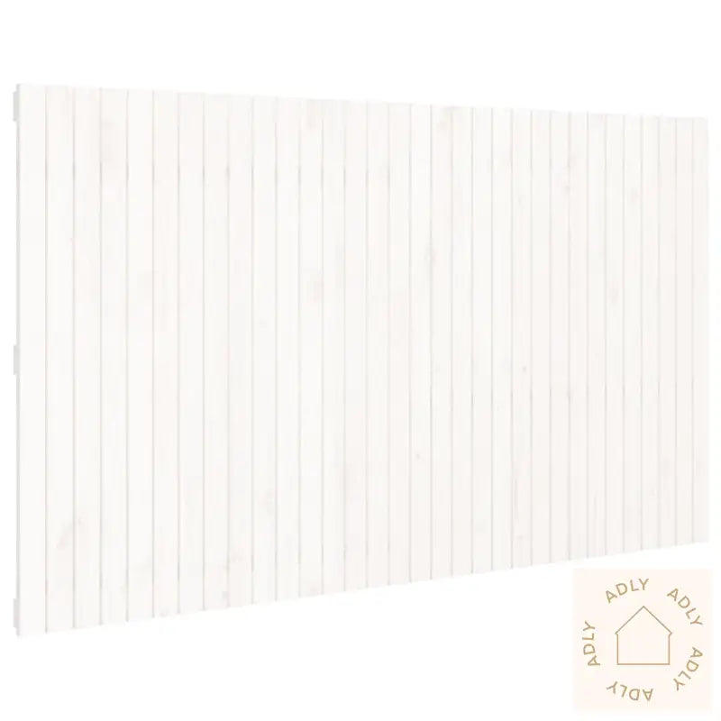 Veggmontert Sengegavl Hvit 204X3X110 Cm Heltre Furu