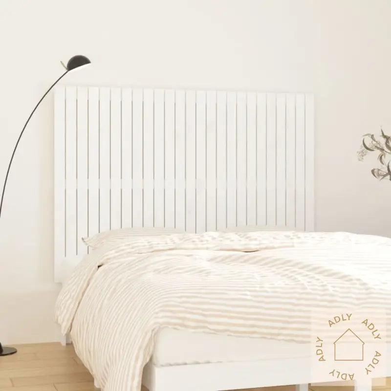 Veggmontert Sengegavl Hvit 159,5X3X110 Cm Heltre Furu