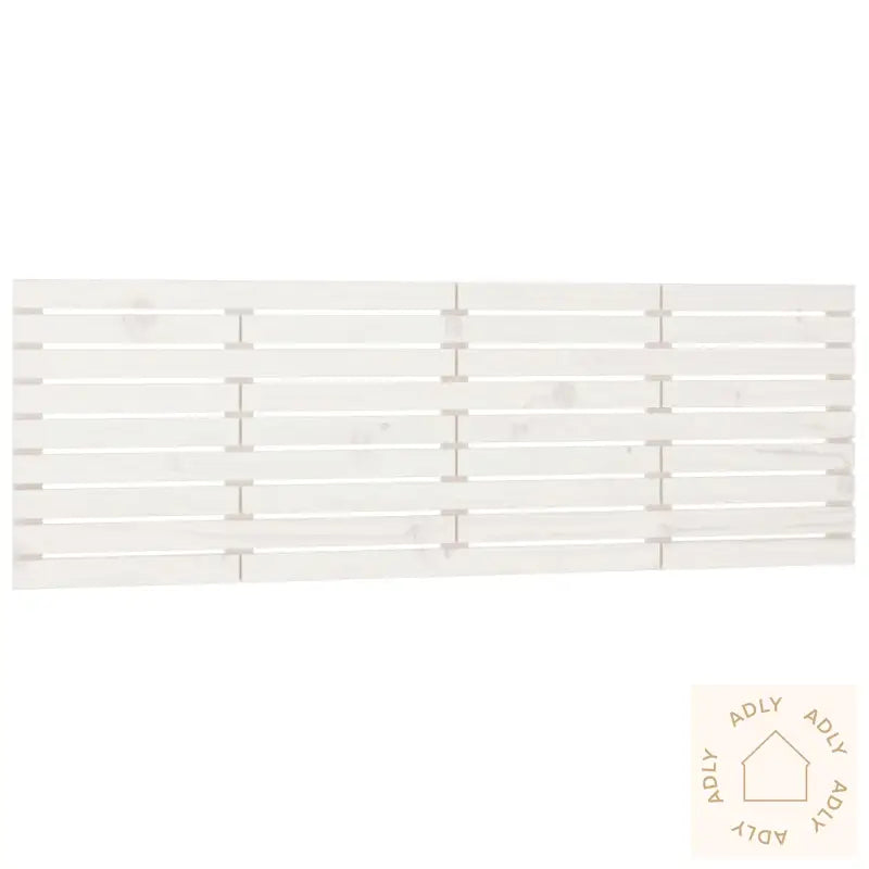 Veggmontert Sengegavl Hvit 206X3X63 Cm Heltre Furu