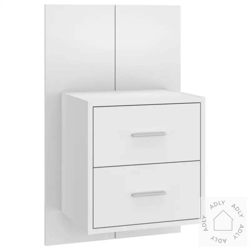 Veggmontert Nattbord Høyglans Hvit