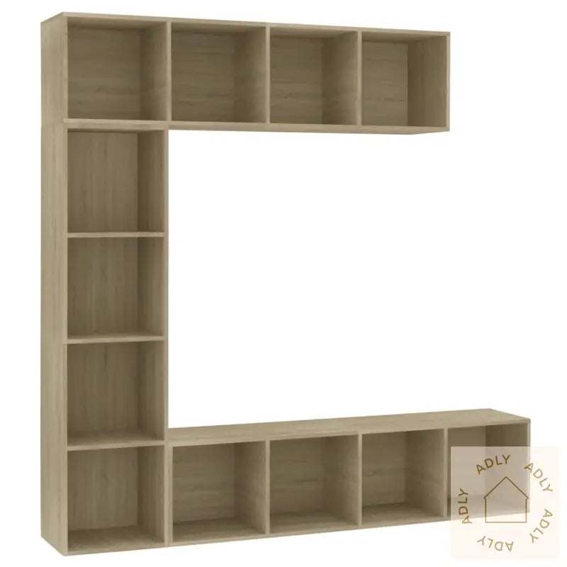 Skapsett 3 Deler Sonoma Eik 180X30X180 Cm