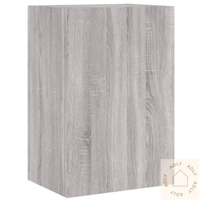 Vegghengt Tv-Benk Grå Sonoma 40,5X30X60 Cm Konstruert Tre