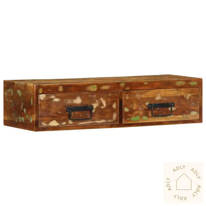 Veggmontert Tv-Benk 80X30X19 Cm Gjenvunnet Heltre