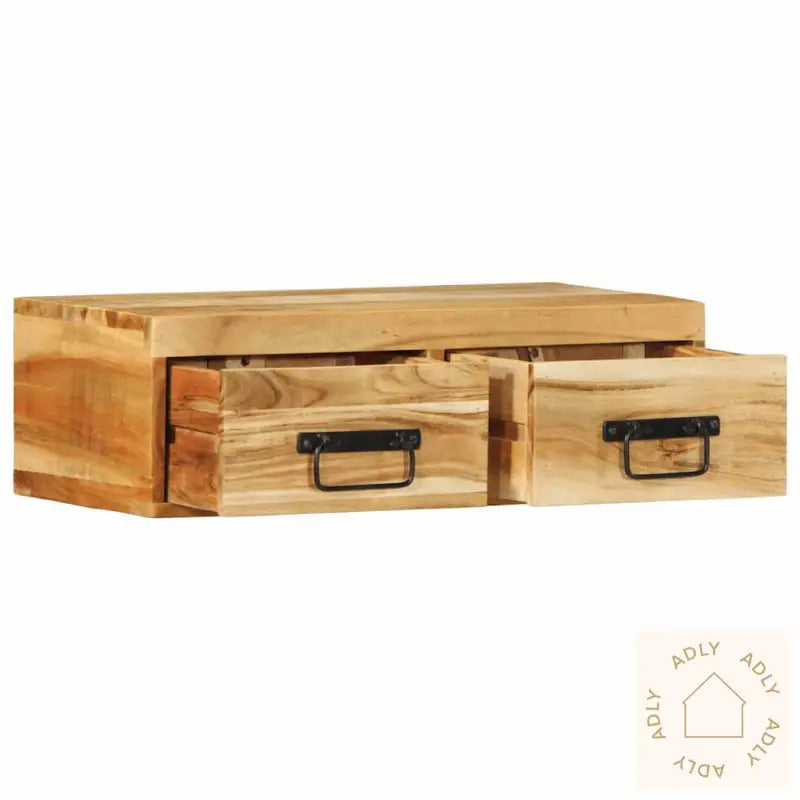 Veggmontert Tv-Benk 60X30X19 Cm Heltre Akasie