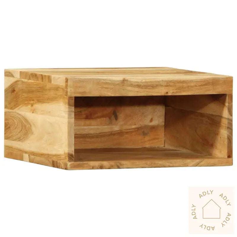 Veggmontert Tv-Benk 40X30X19 Cm Heltre Akasie