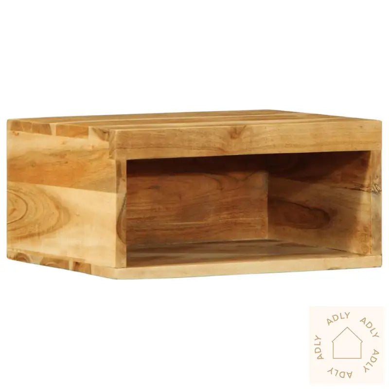 Veggmontert Tv-Benk 40X30X19 Cm Heltre Akasie