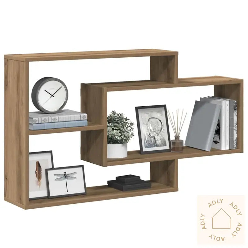 Vegghylle Artisan Eik 104X20X58,5 Cm Konstruert Tre
