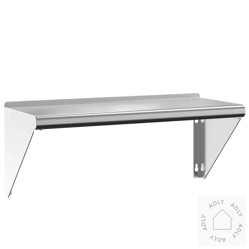 Vegghylle 75X30X31 Cm Sølv Rustfritt Stål