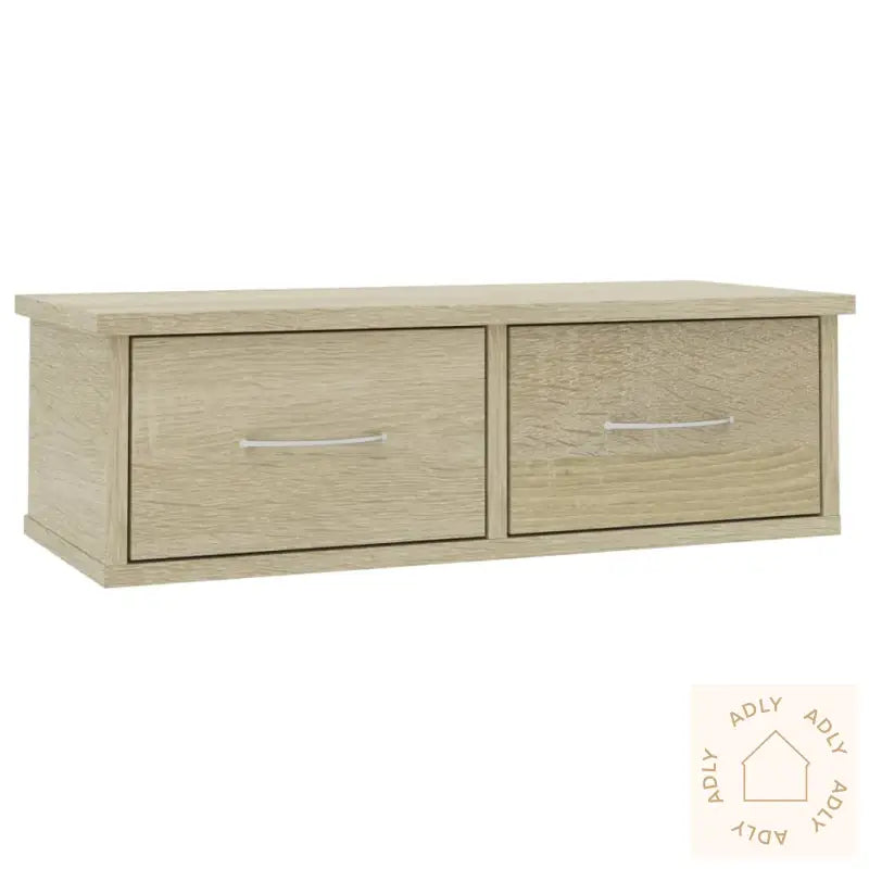 Veggskuff Sonoma Eik 60X26X18,5 Cm Konstruert Tre