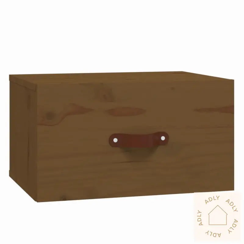 Veggmontert Nattbord Honningbrun 40X29,5X22 Cm