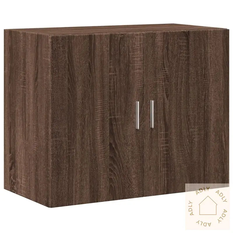 Veggskap Brun Eik 80X42,5X64 Cm Konstruert Tre