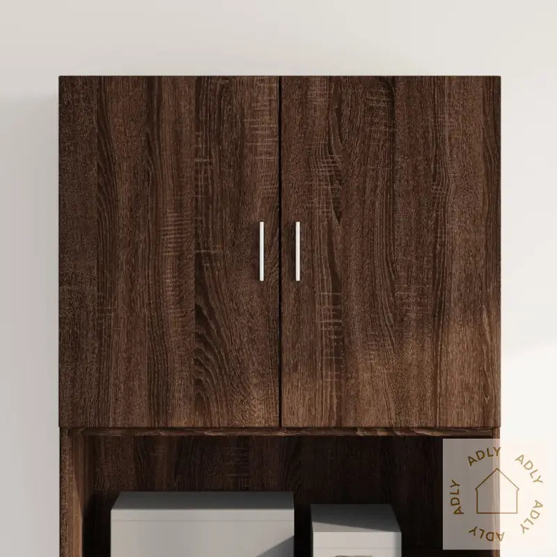 Veggskap Brun Eik 80X42,5X64 Cm Konstruert Tre