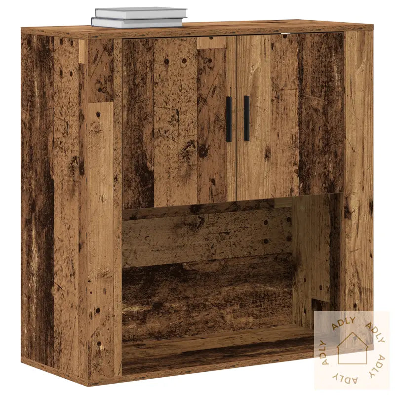Veggs Skap Gammelt Tre 80X33X80 Cm Laget Av Tre