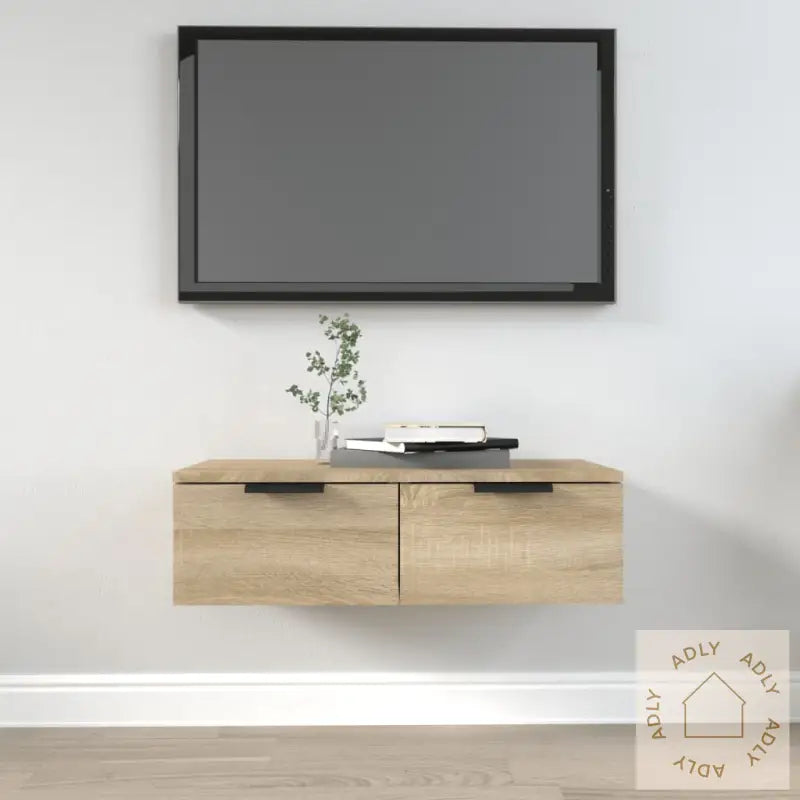 Veggskap Sonoma Eik 68X30X20 Cm Konstruert Tre