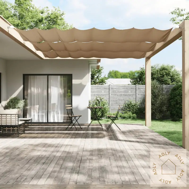 Vertikal Markise Gråbrun 140X420 Cm Oxfordstoff