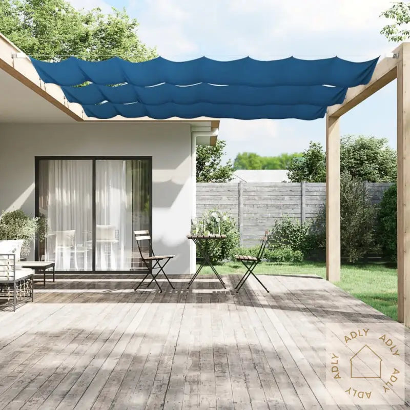 Vertikal Markise Blå 100X360 Cm Oxfordstoff
