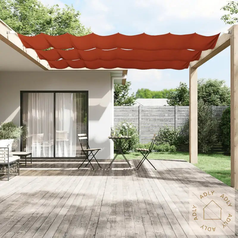 Vertikal Markise Terrakotta 100X1200 Cm Oxfordstoff