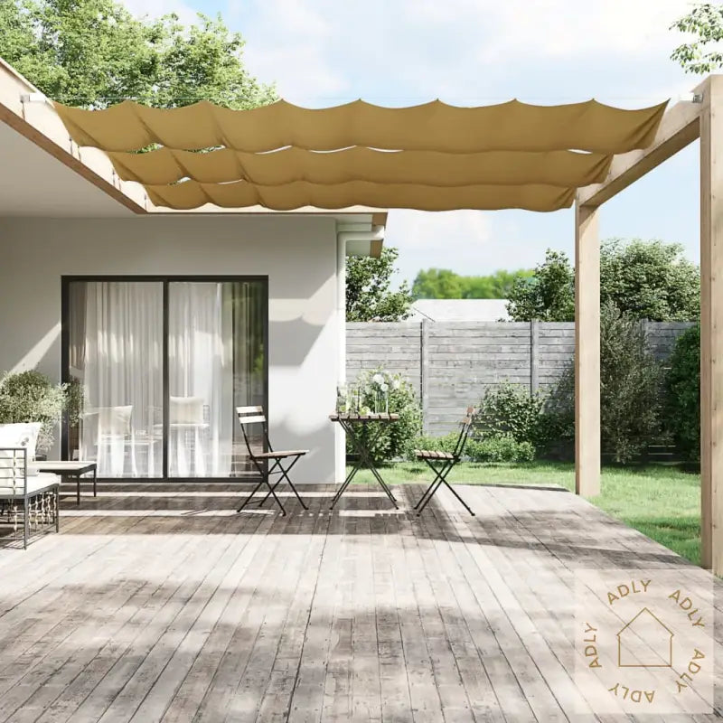 Vertikal Markise Beige 60X1000 Cm Oxfordstoff