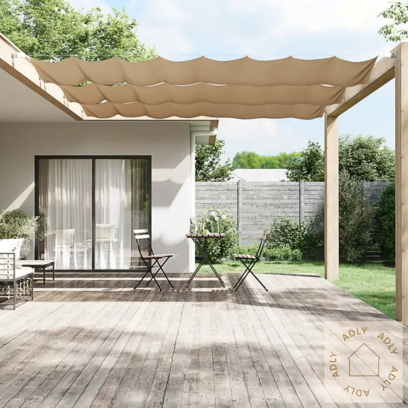 Vertikal Markise Gråbrun 60X1000 Cm Oxfordstoff