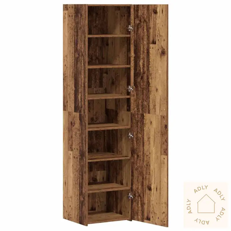 Highboard Gammelt Tre 45X42.5X185 Cm Mdf