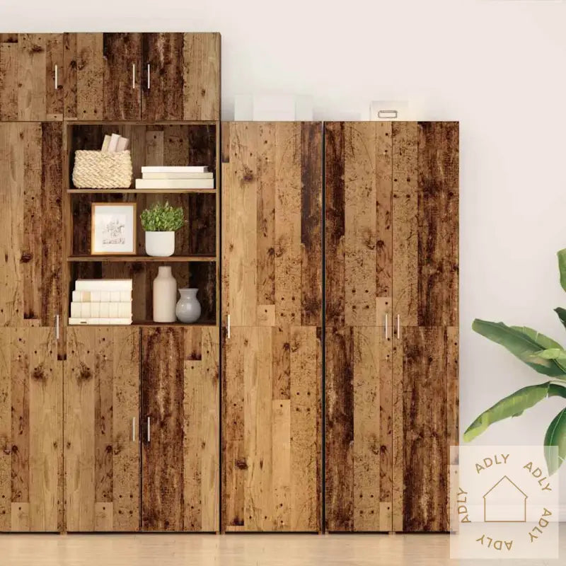 Highboard Gammelt Tre 45X42.5X185 Cm Mdf