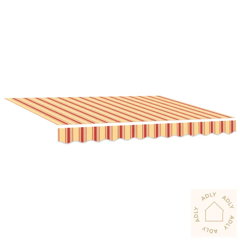 Markiseerstatningsduk For 2.5X2 M Ramme Med Stripemønster