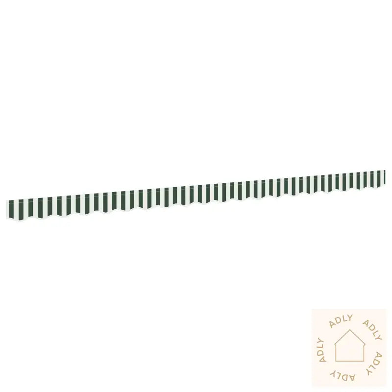 Markiseflape For 4.5 M Ramme Grønn Og Hvit 4.3X0.2 M