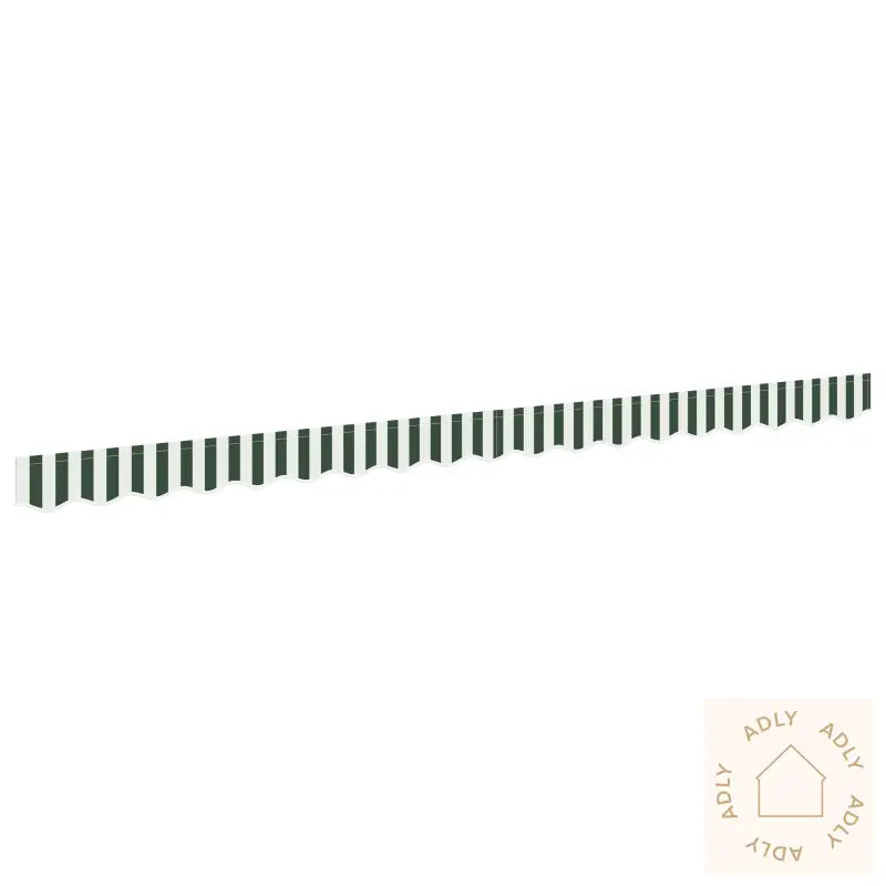 Markisevalance For 4 M Ramme Grønn Og Hvit 3.8X0.2 M