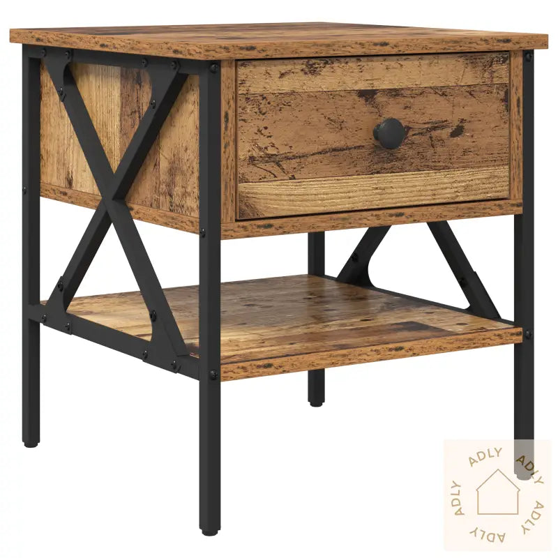 Nattbord Gamle Tre 40X42X45 Cm Konstruert Tre