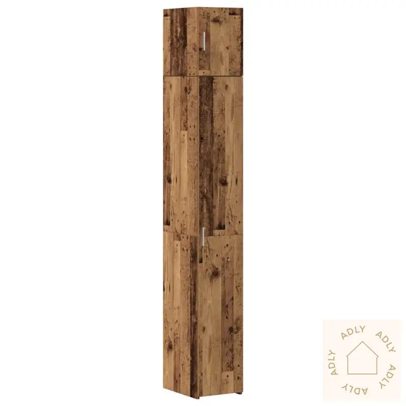 Slim Lagringsskap Gammelt Tre 30X42.5X225 Cm Bearbeidet Tre
