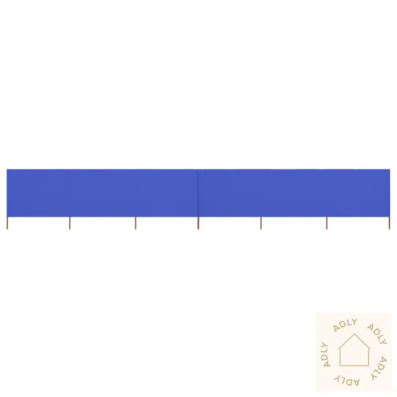 Vindskjerm 6 Paneler Stoff 800X80 Cm Asurblå