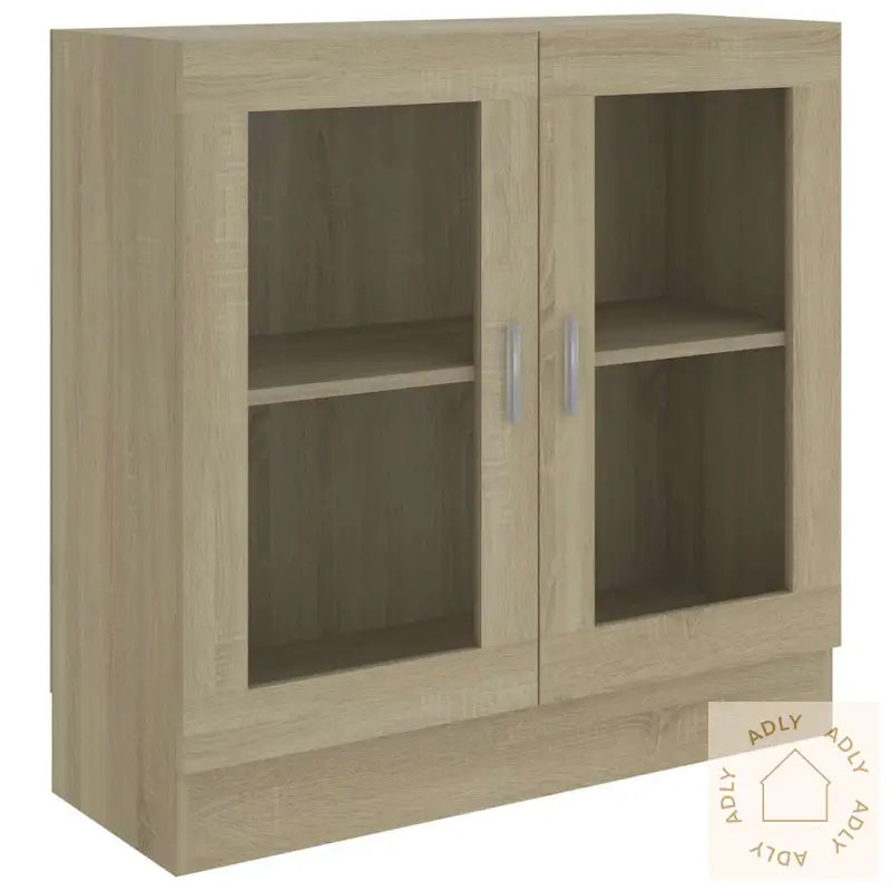 Vitrine Sonoma Eik 82,5X30,5X80 Cm Konstruert Tre