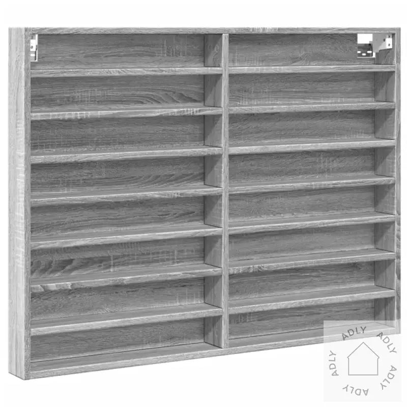 Vitrineskap Grå Sonoma 100X8,5X75 Cm Konstruert Tre