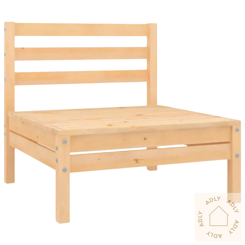 Treverk stolramme for 2-seters hagesofa med heltre furu og modulært design