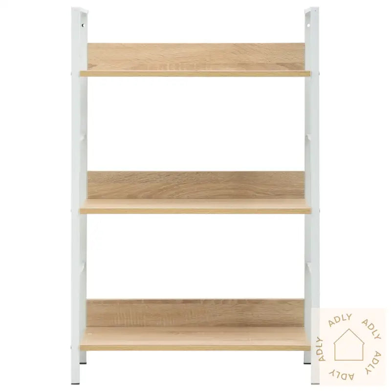 Bokhylle 3 Lag Eik 60X27,6X90,5 Cm Konstruert Tre