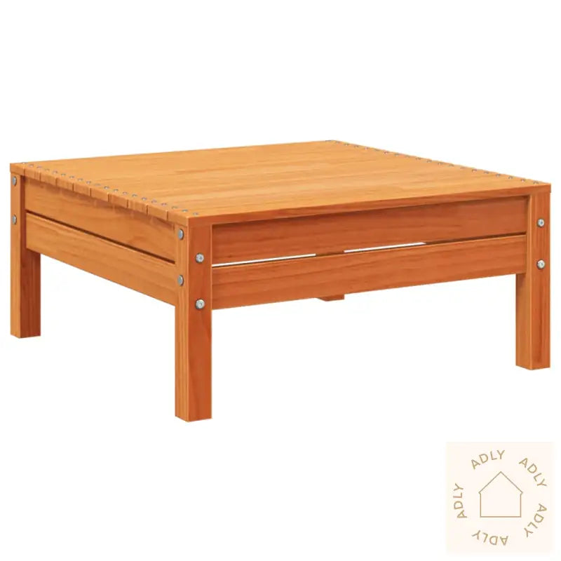 Hagesofa Uten Armlener Med Fotskammel Voksbrun Heltre Furu