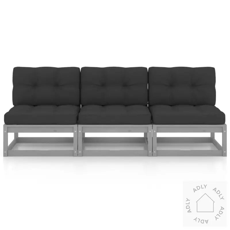 Sofa Med Puter 3-Seters Heltre Furu