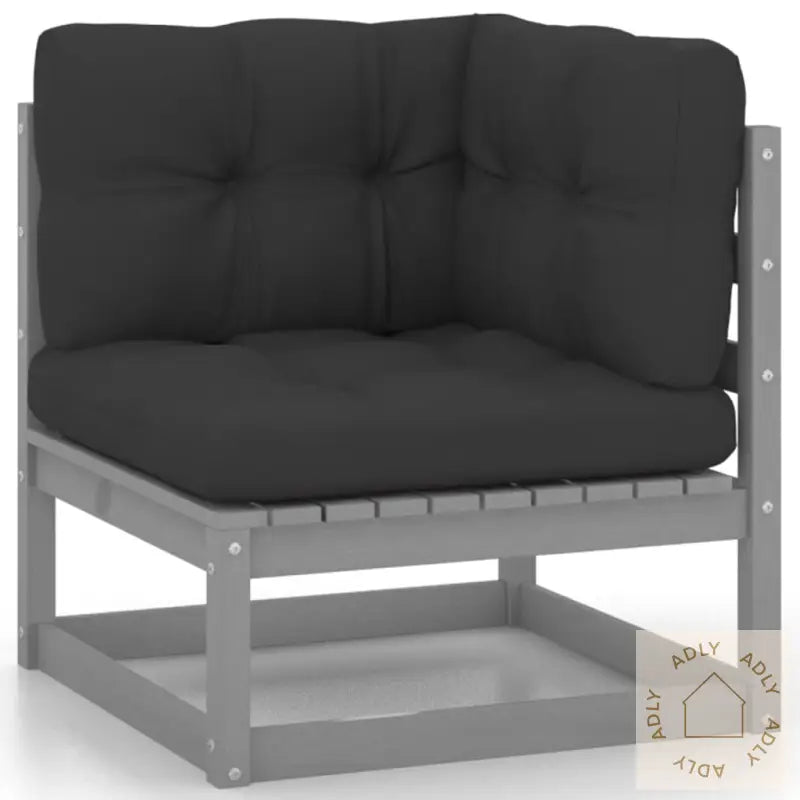 Hagesofa Med Puter 3-Seters Heltre Furu