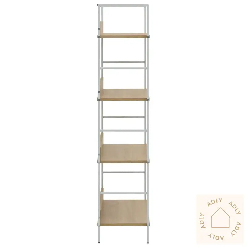 Bokhylle 4 Lag Eik 60X27,6X124,5 Cm Konstruert Tre