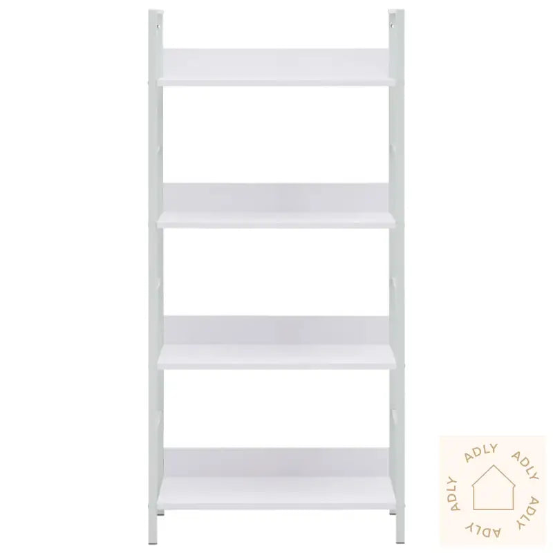 Bokhylle 4 Lag Hvit 60X27,6X124,5 Cm Konstruert Tre